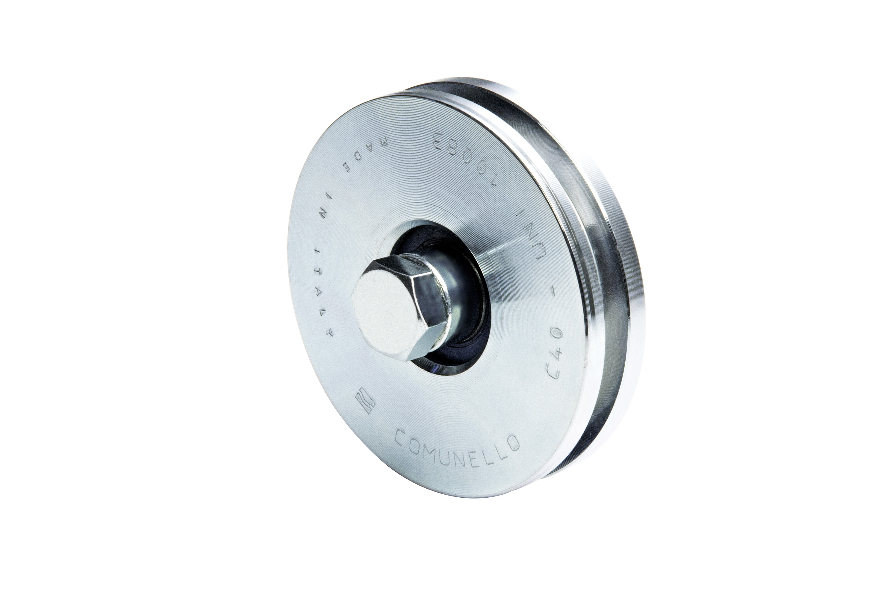 RODA C/ 1 ROLAMENTO CANAL EM U  Ø197