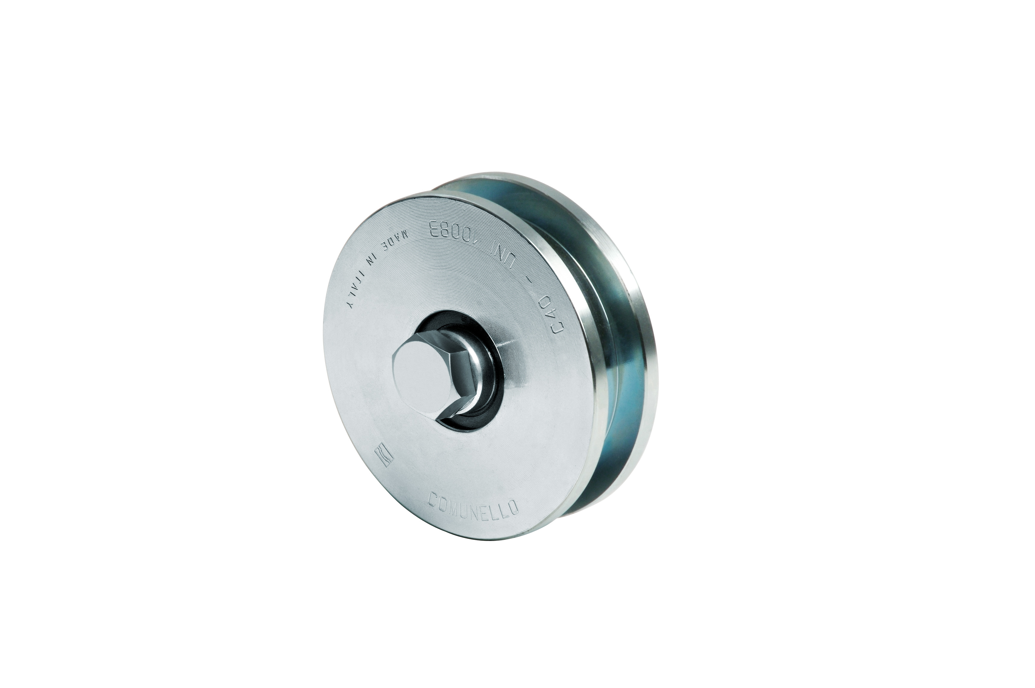 RODA C/ 2 ROLAMENTOS C/ CANAL EM U Ø197