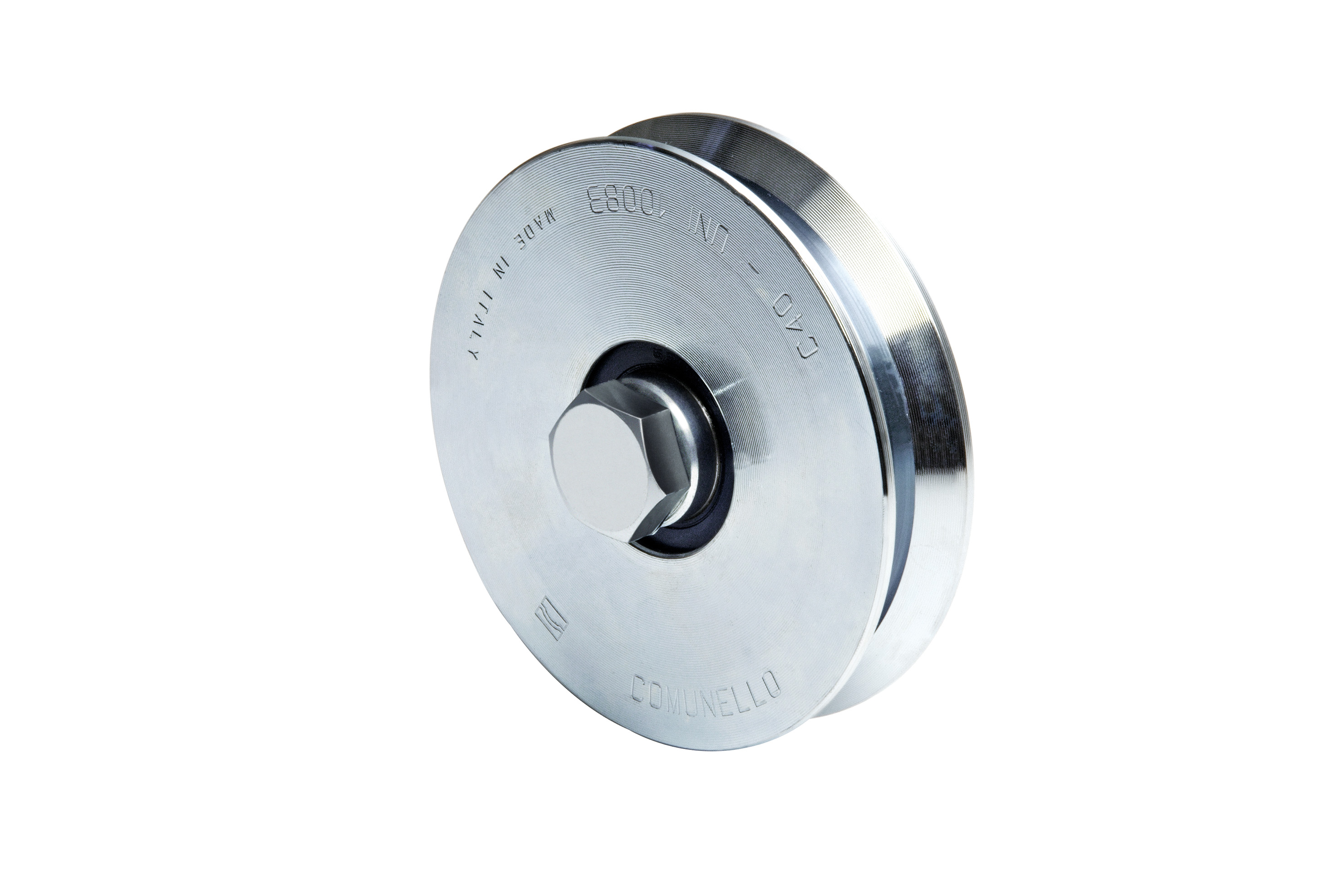 RODA C/ 1 ROLAMENTO CANAL EM Y C/DESCARGA Ø137