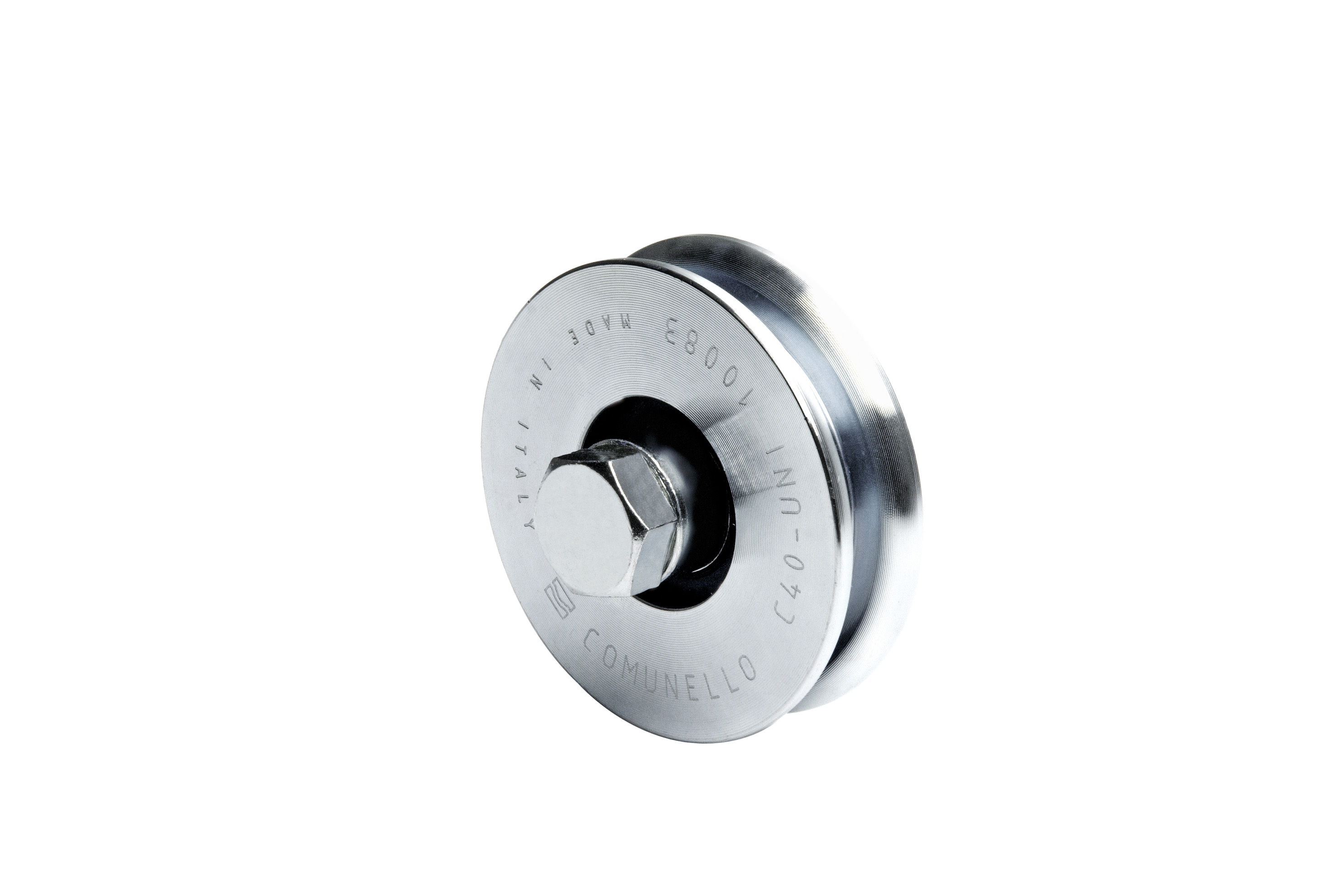 RODA C/ 1 ROLAMENTO CANAL EM Y  C/ENCAIXE Ø50