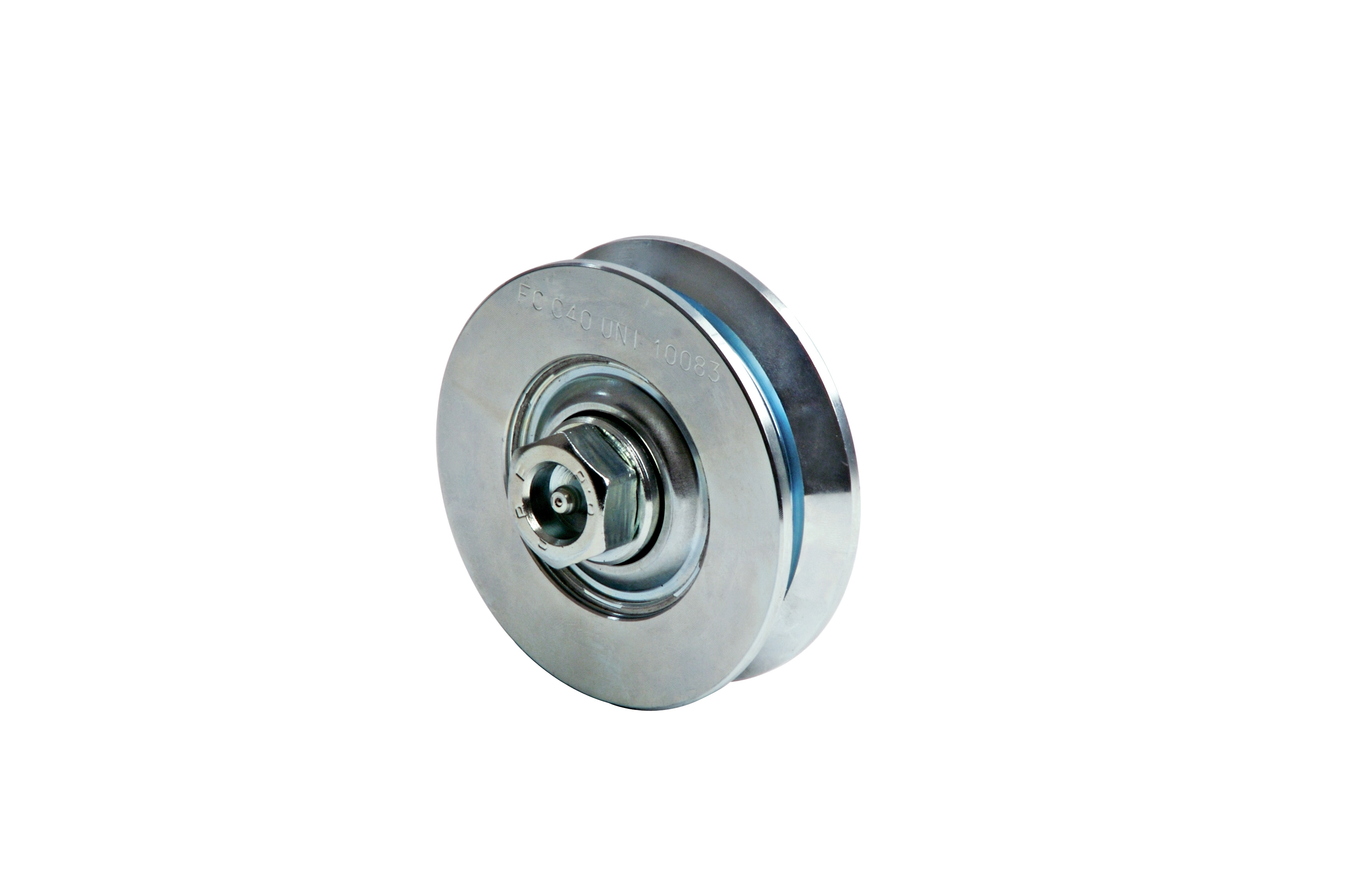 RODA C/1 ROLAMENTO, CANAL EM Y, C/LUBRIFICADOR  Ø197