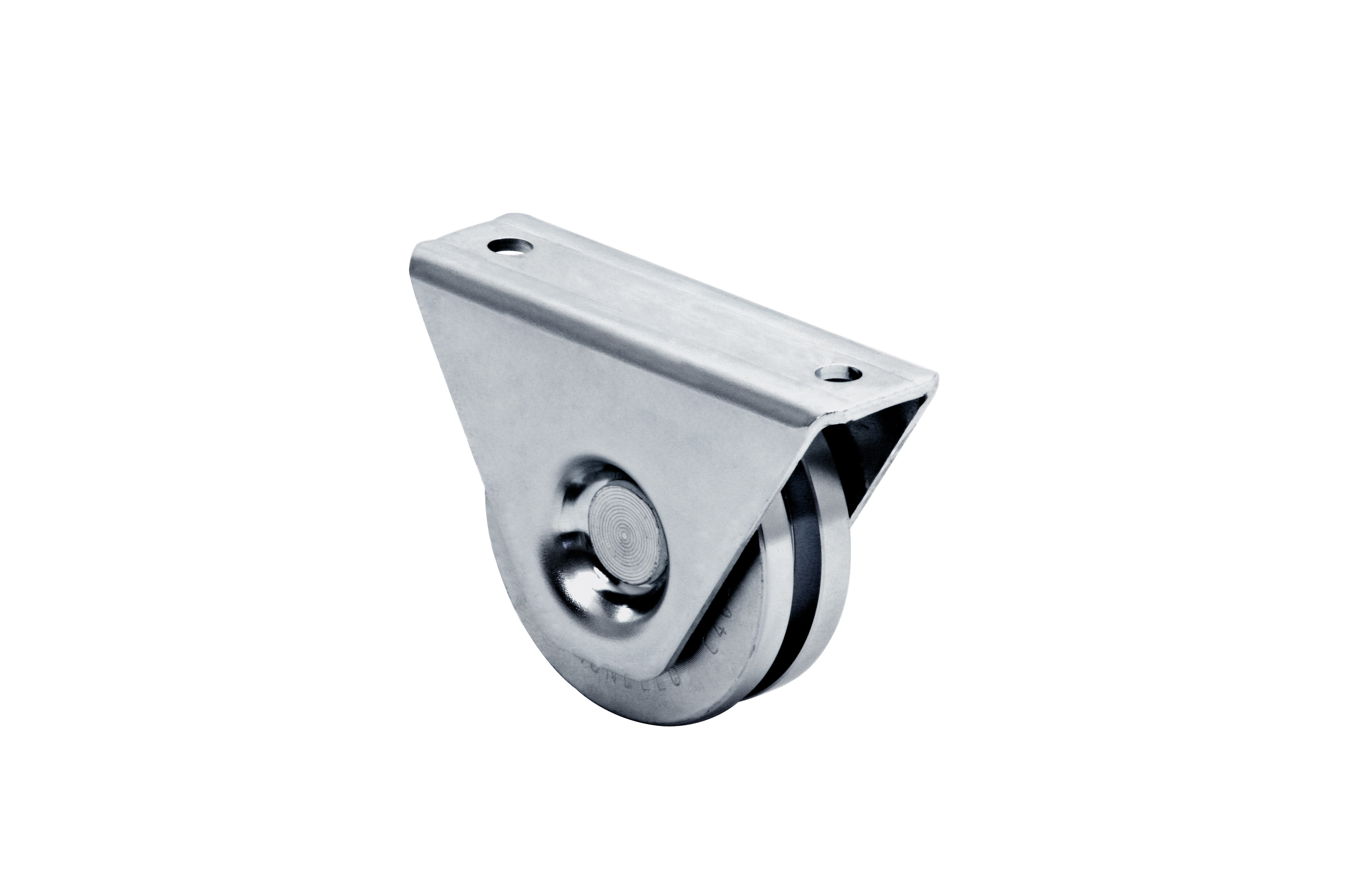 RODA C/1 ROLAMENTO, C/ CANAL EM U, SUPORTE EXTERIOR Ø60