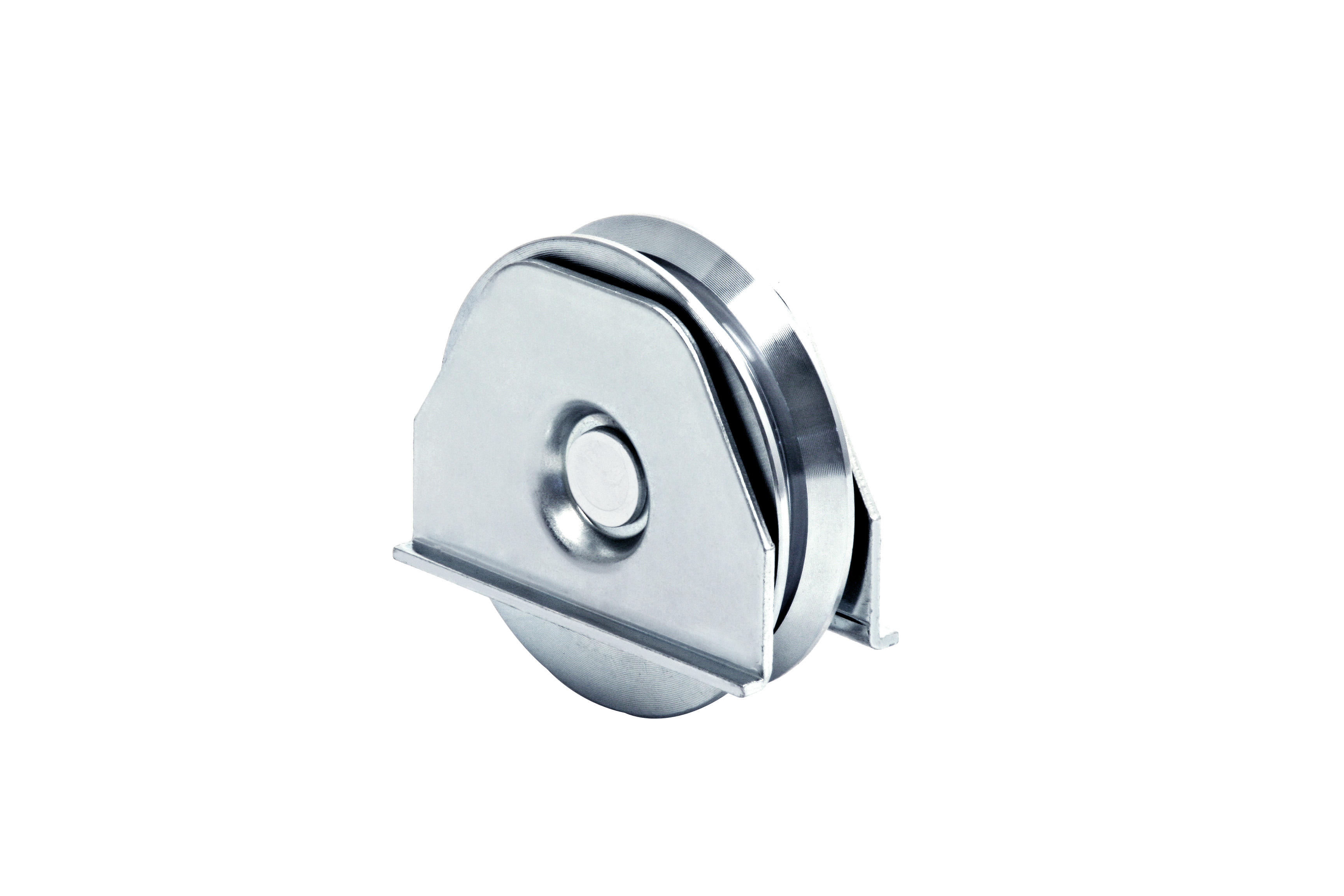 RODA C/1 ROLAMENTO, CANAL EM Y, C/PLACAS,Ø137