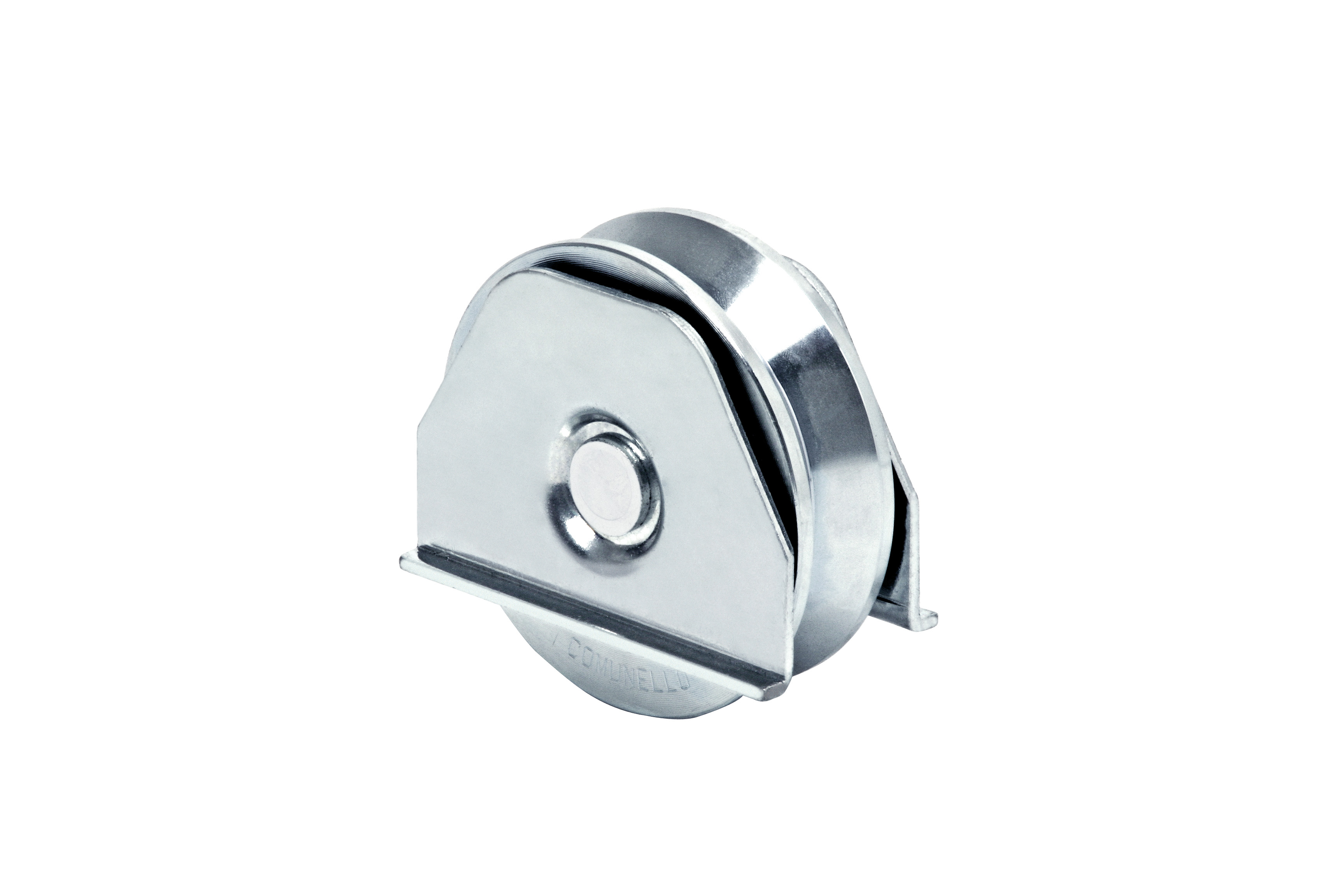 RODA C/2 ROLAMENTOS, CANAL EM V, COM PLACAS  Ø98