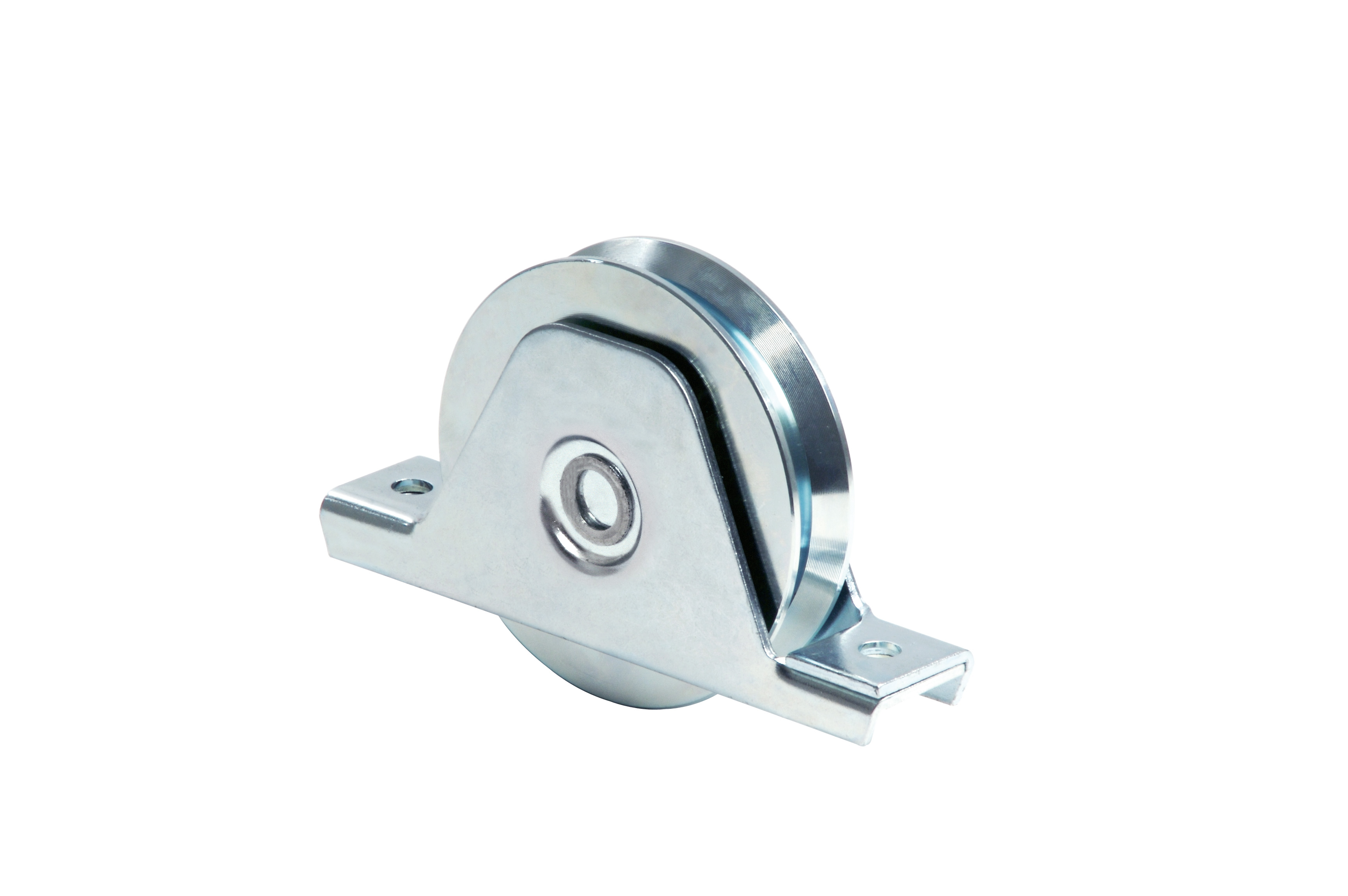 RODA COM SUPORTE INTERIOR, 2 ROLAMENTOS, CANAL EM Y Ø137